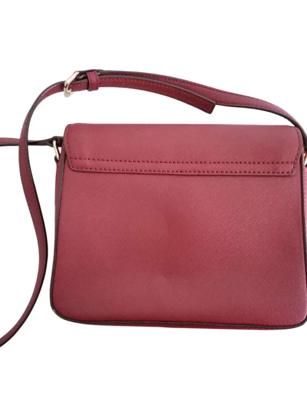 Kate Spade Laurel Way Saffiano Leather Flap Crossbody Bag - Burgundy